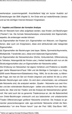  Netzwerke: Eine Einführung in die sozialwissenschaftliche Analyse von Beziehungen